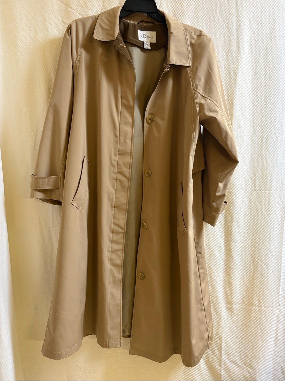 The Tog Shop VINTAGE Women's Tan Trench Coat L Large EUC EUC